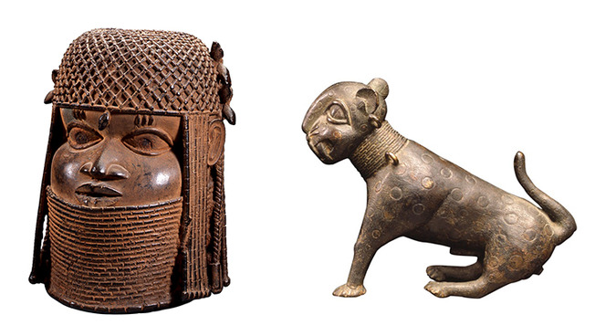 Raubkunst aus Afrika/Looted Art - Give them Back! ger/engl. 7 benin bronzen 733x414px screen