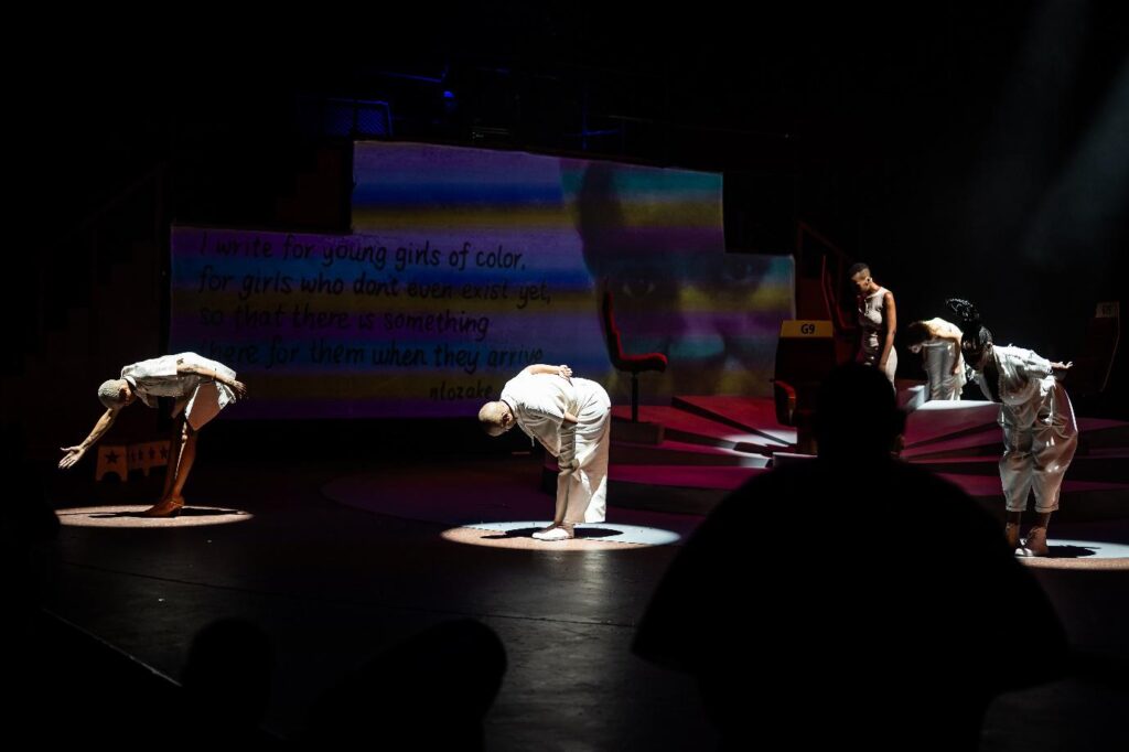 Cast of For Colored Girls Who Have Considered Suicide When the Rainbow Is Enuf Pic by Marvellous Productions